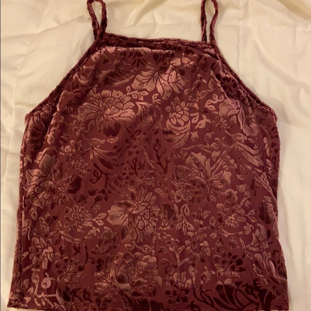 Garage velvet tank top